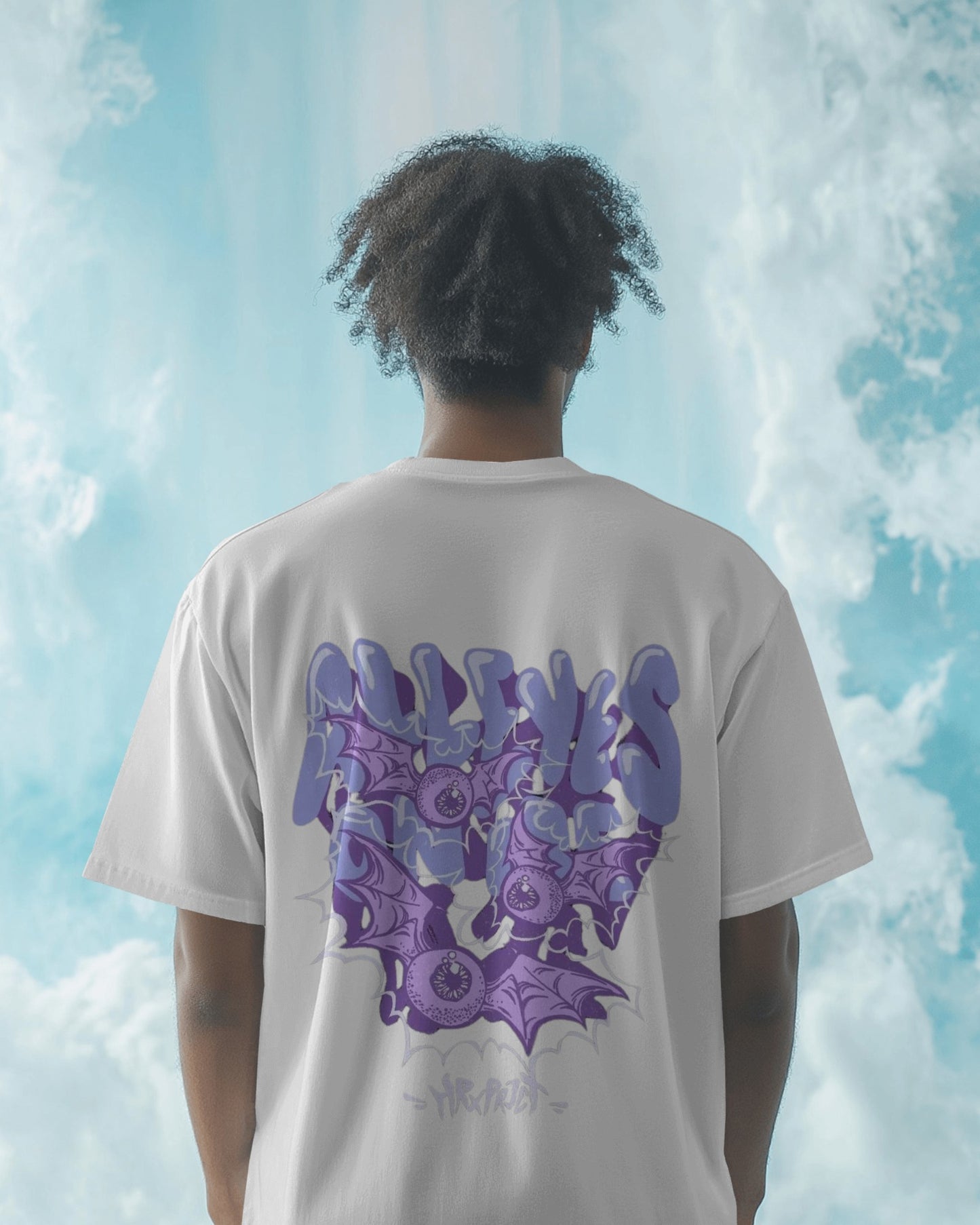 Violet Vibe Oversize Tee