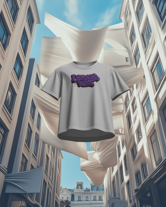 Violet Vibe Oversize Tee