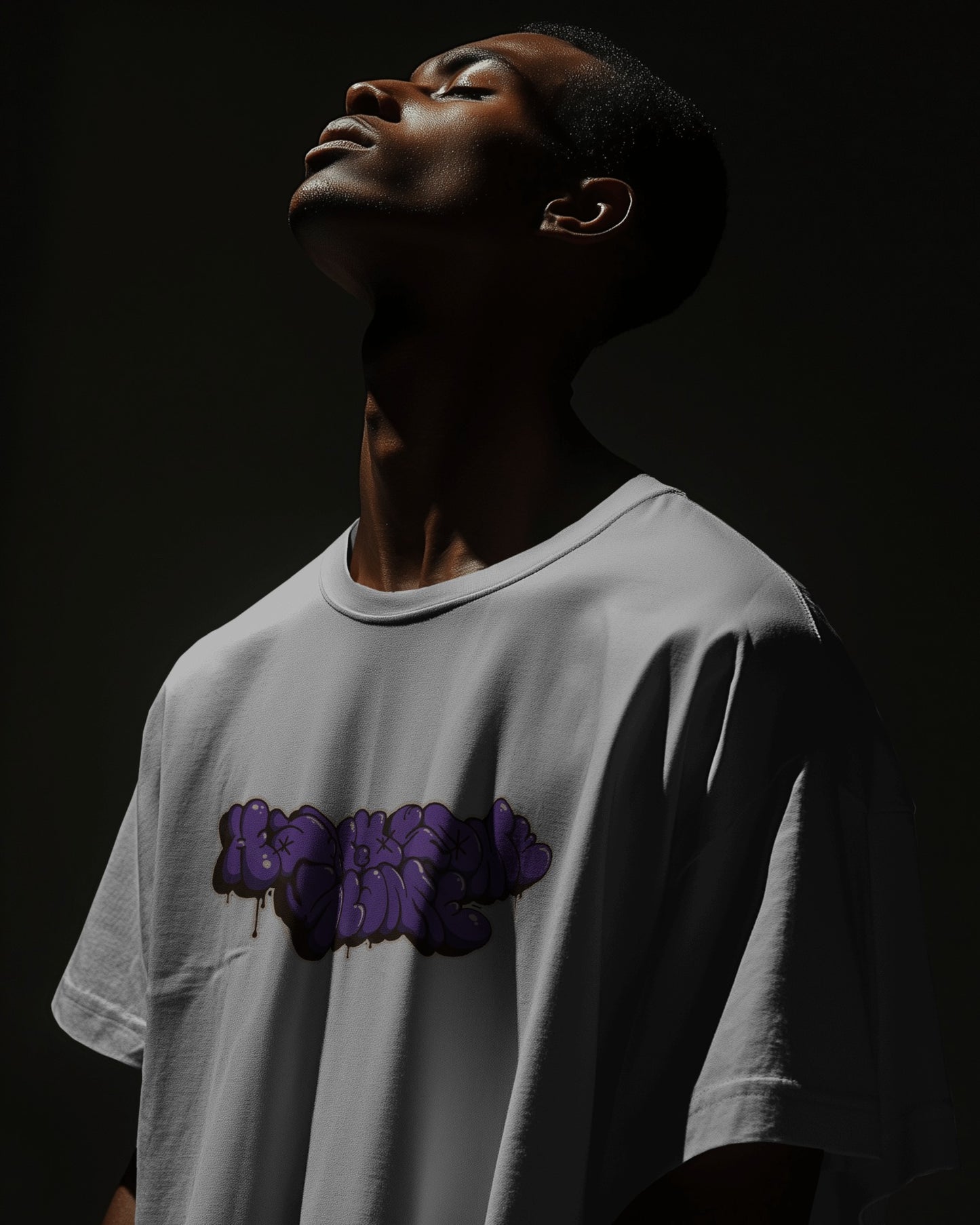 Violet Vibe Oversize Tee